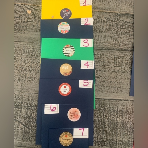 Stickers Thank You Bundle of 5 Rolls, 1 inch Labels, NWT, Resell or Keep… - Picture 2 of 4